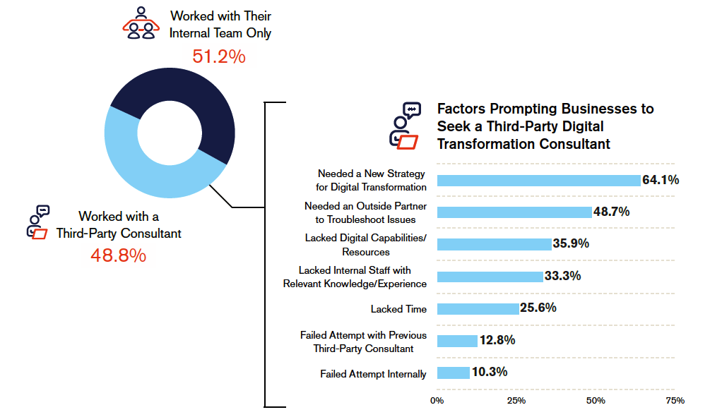 Factors prompting the choice of a third-party consultant