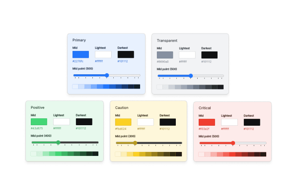 sampling color step options of studio themer