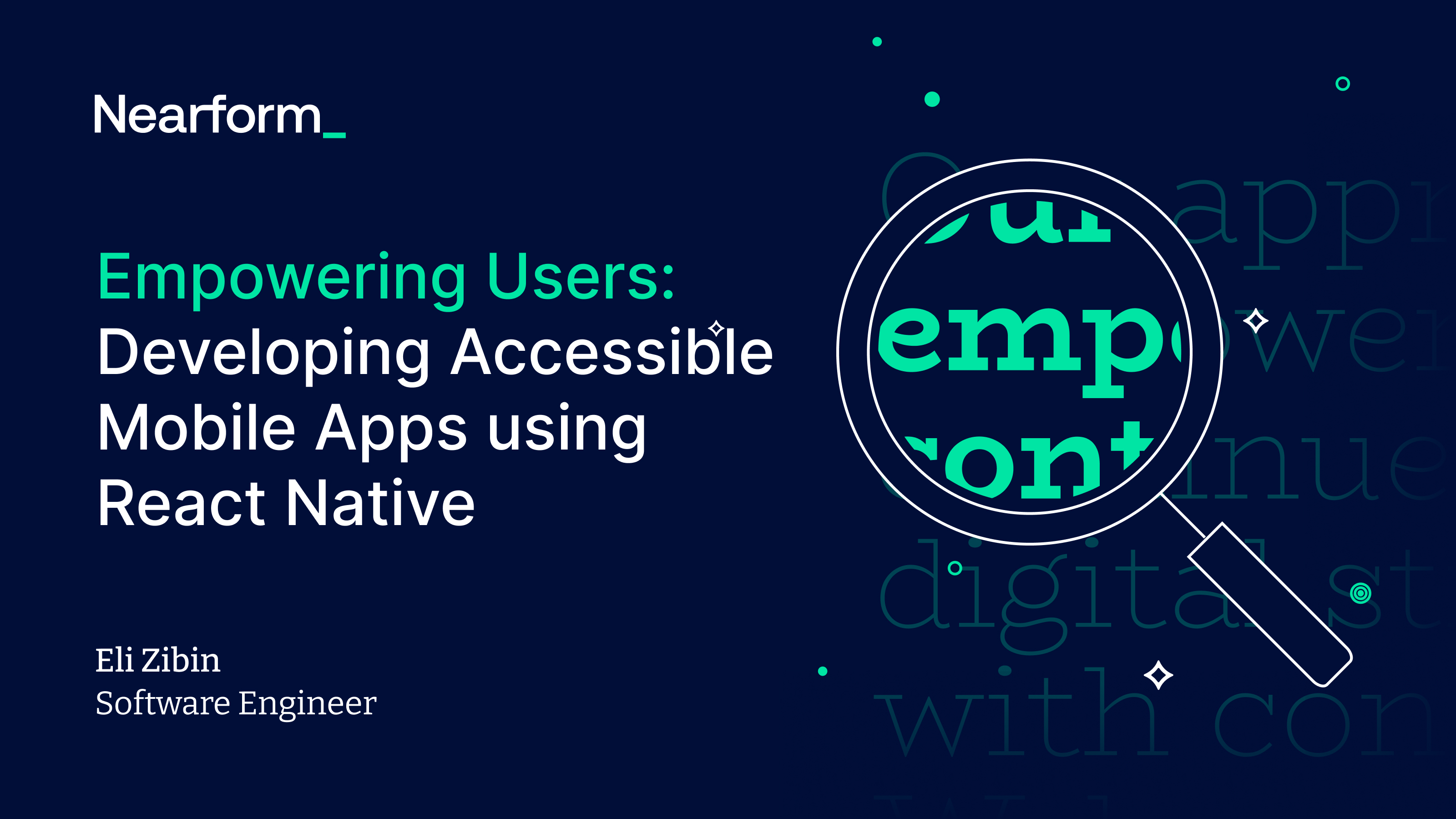 Empowering Users: Developing Accessible Mobile Apps using React Native
