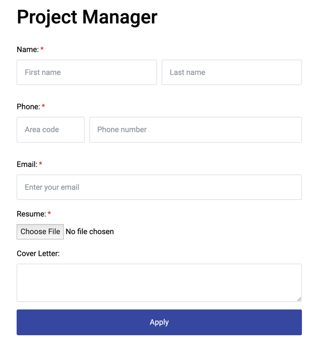 Customising The Application Process – WP Job Manager