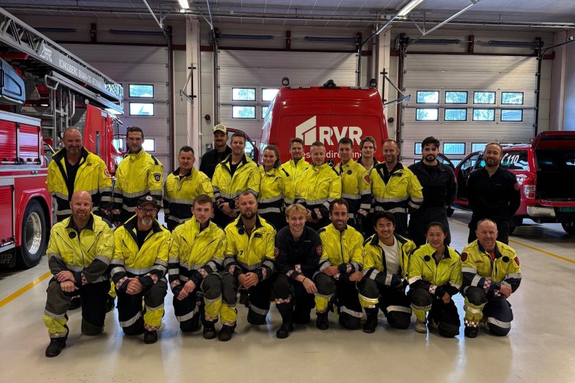 Studentene ved brann- og redningsskolen