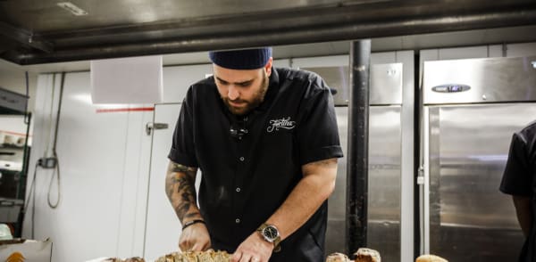 Head Chef, Christian Petroni - hard at work