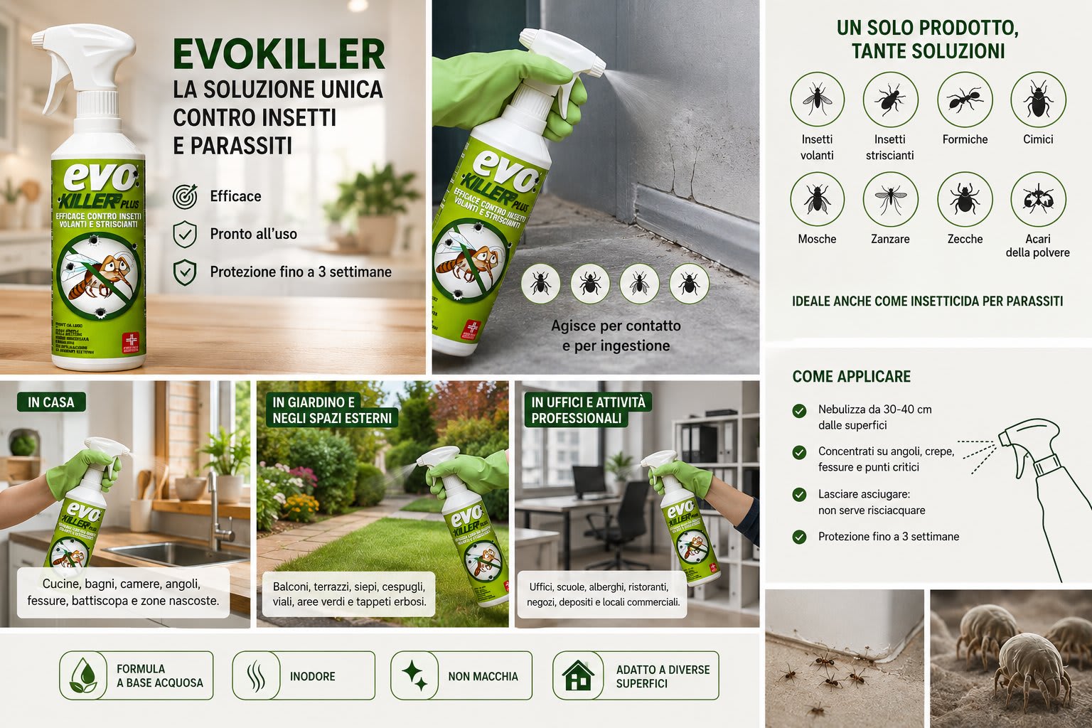 soluzione insetti e parassiti evokiller fortunato shop infog