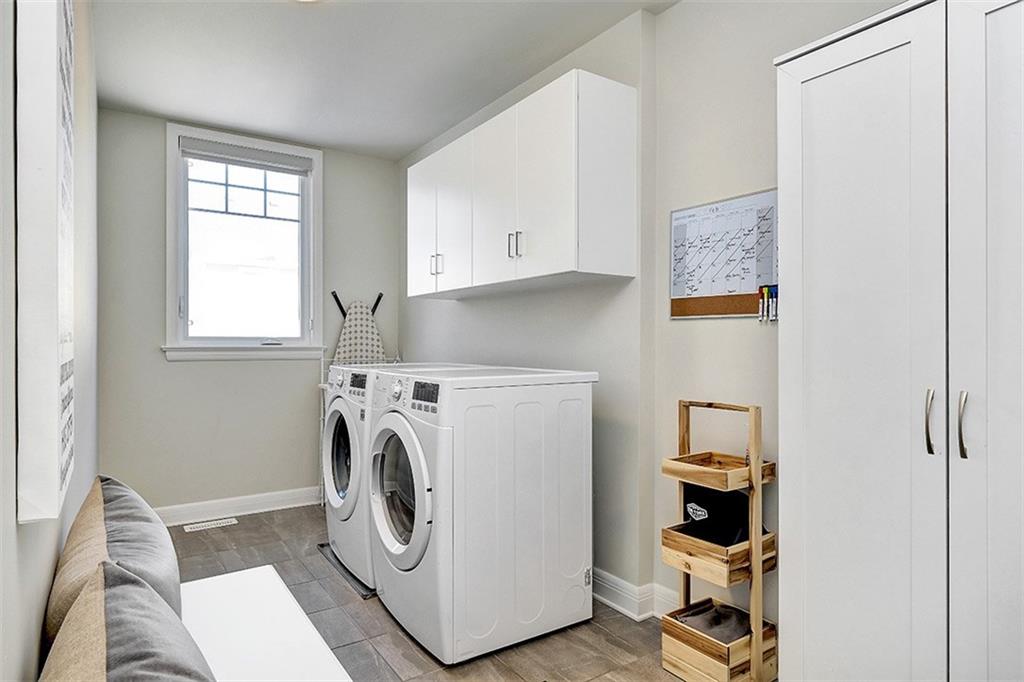 Interior of a modern laundry room