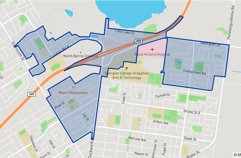 Maple Grove Public School neighbourhood borders Maple Grove Public School neighbourhood borders