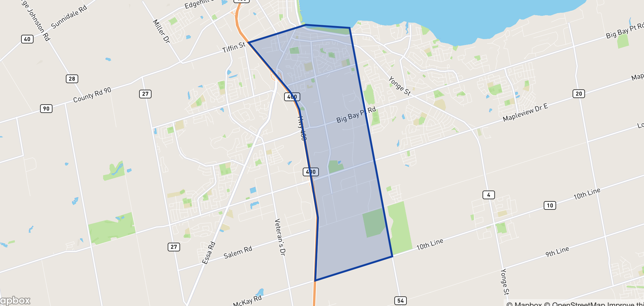 Allandale neighbourhood borders Allandale neighbourhood borders