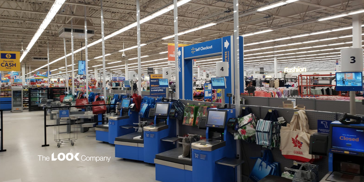 Walmart self checkout visual engagement solution