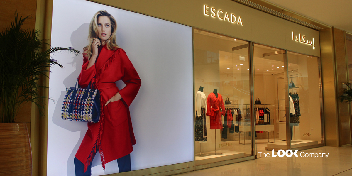 Escada Outlet Window Display for Retail