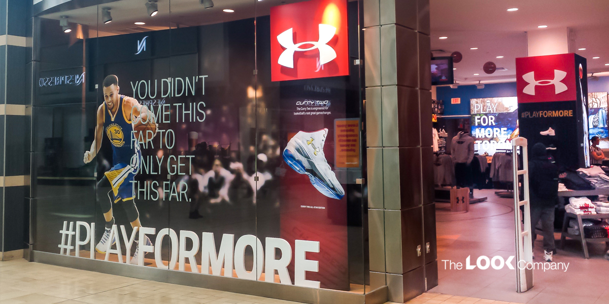 Window Displays - Popup Store Footlocker Under Armour