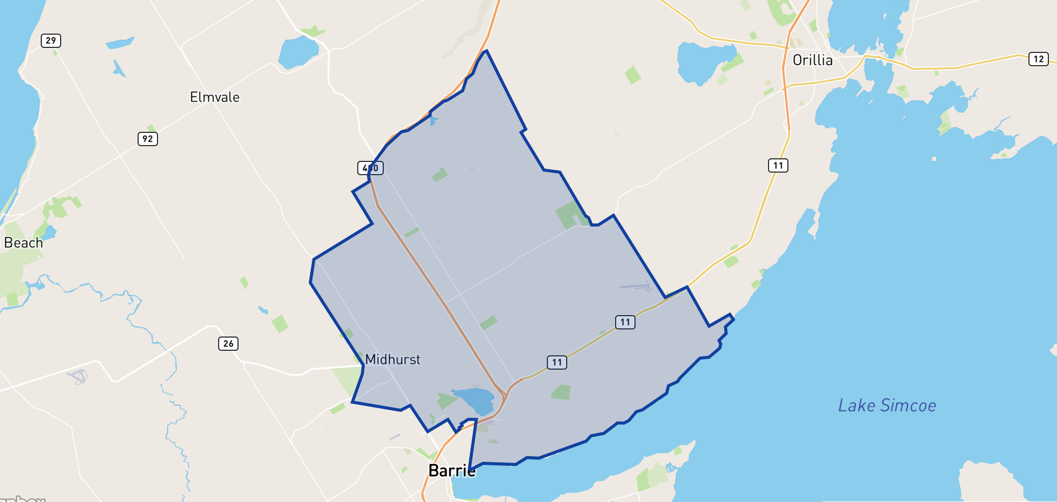 Eastview Secondary School neighbourhood borders Eastview Secondary School neighbourhood borders