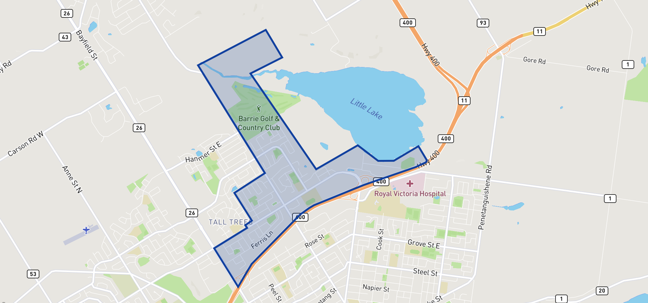 Monsignor Clair Separate School neighbourhood borders Monsignor Clair Separate School neighbourhood borders
