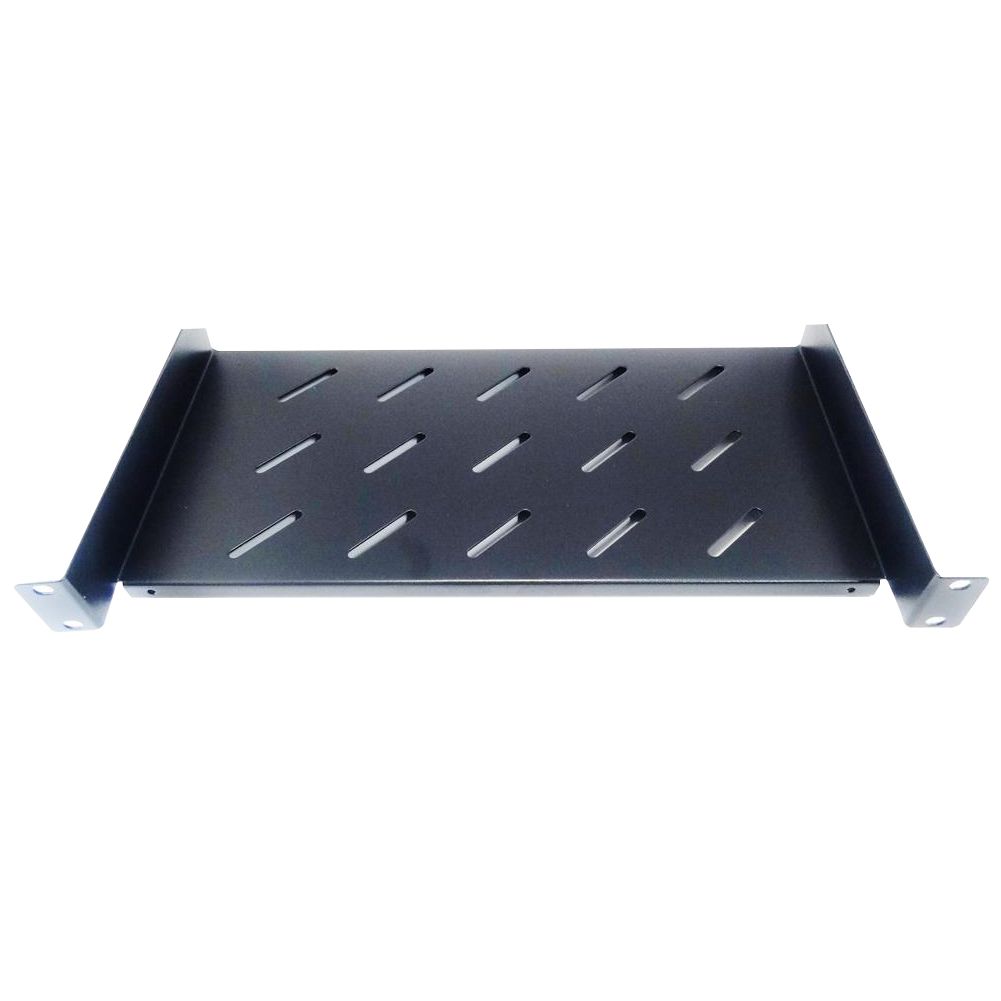 19" Component shelf, front mounted, D20cm, 1He, max 15kg