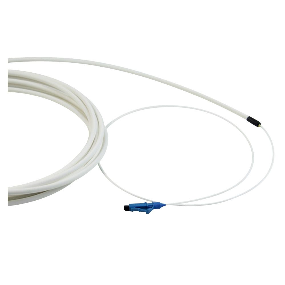 Subscriber cable, LC/PC, 9/OS2/4500, 0.9 mm fan-out, white