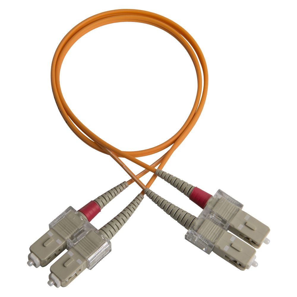 Duplex patch cord, SC-SC, 50/OM2/2000, orange