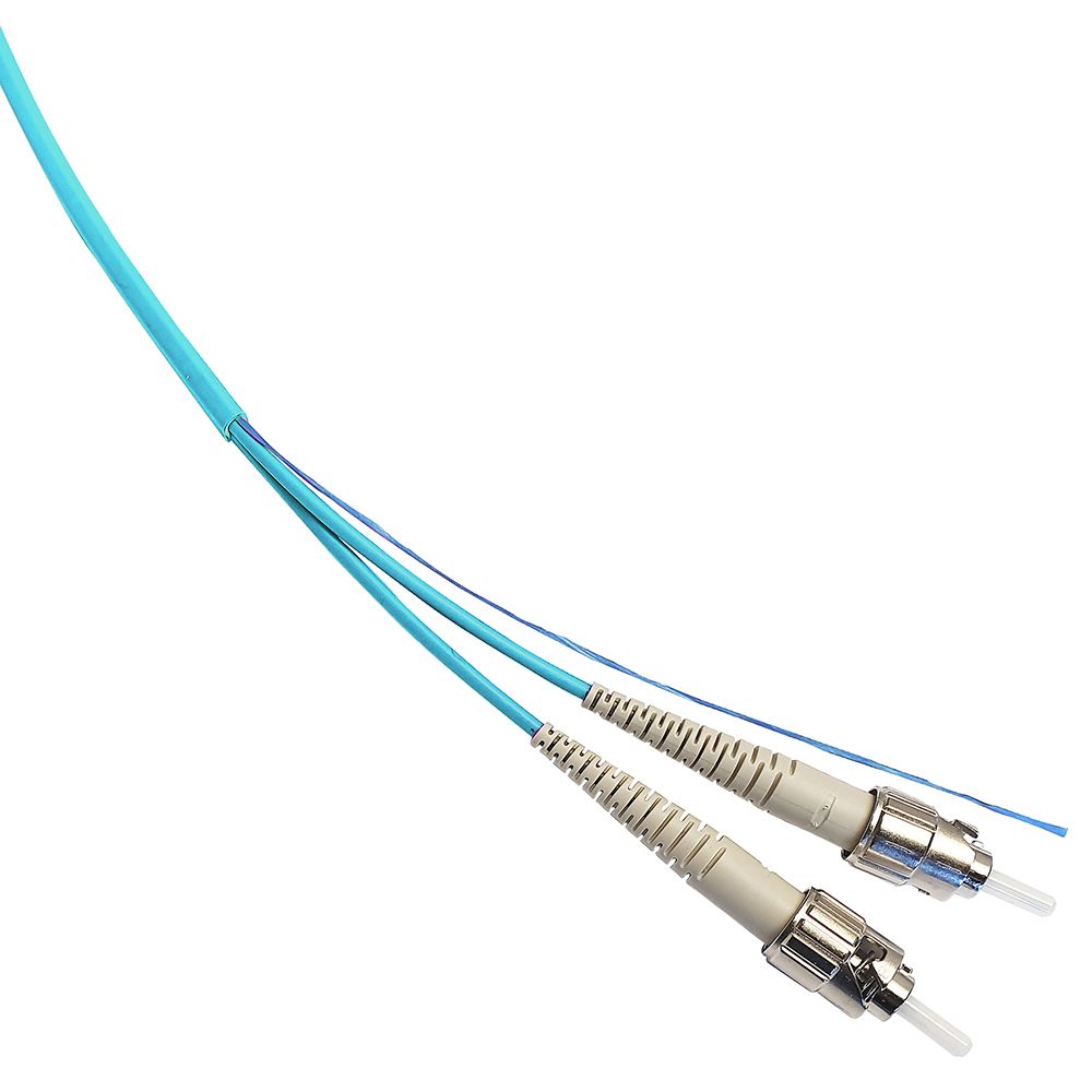 Duplex patch cord, Break-out, LC-LC, 50/OM3/3x5, turquoise