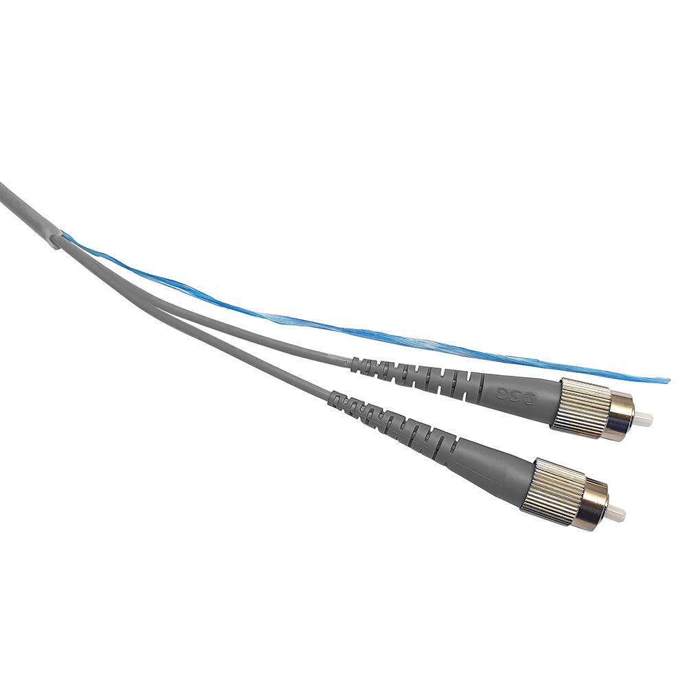 Duplex patch cord, Break-out, FC-FC, 62.5/OM1/3x5, grey
