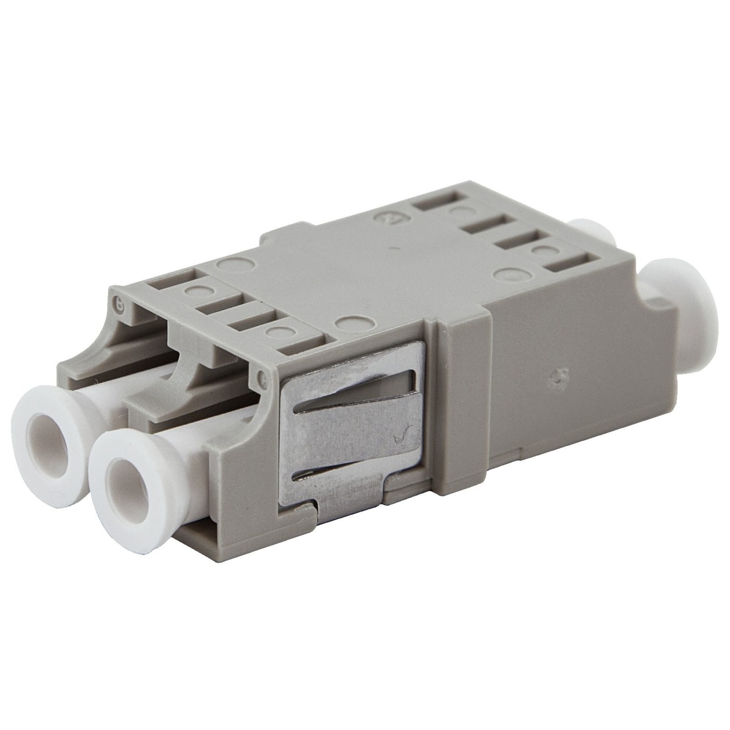 Fiber optic Adapter, LC DPX, OM1 / OM2, beige