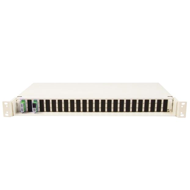 10x1:2 Fiber optic splitter in Patch Panel with SC/APC connectors