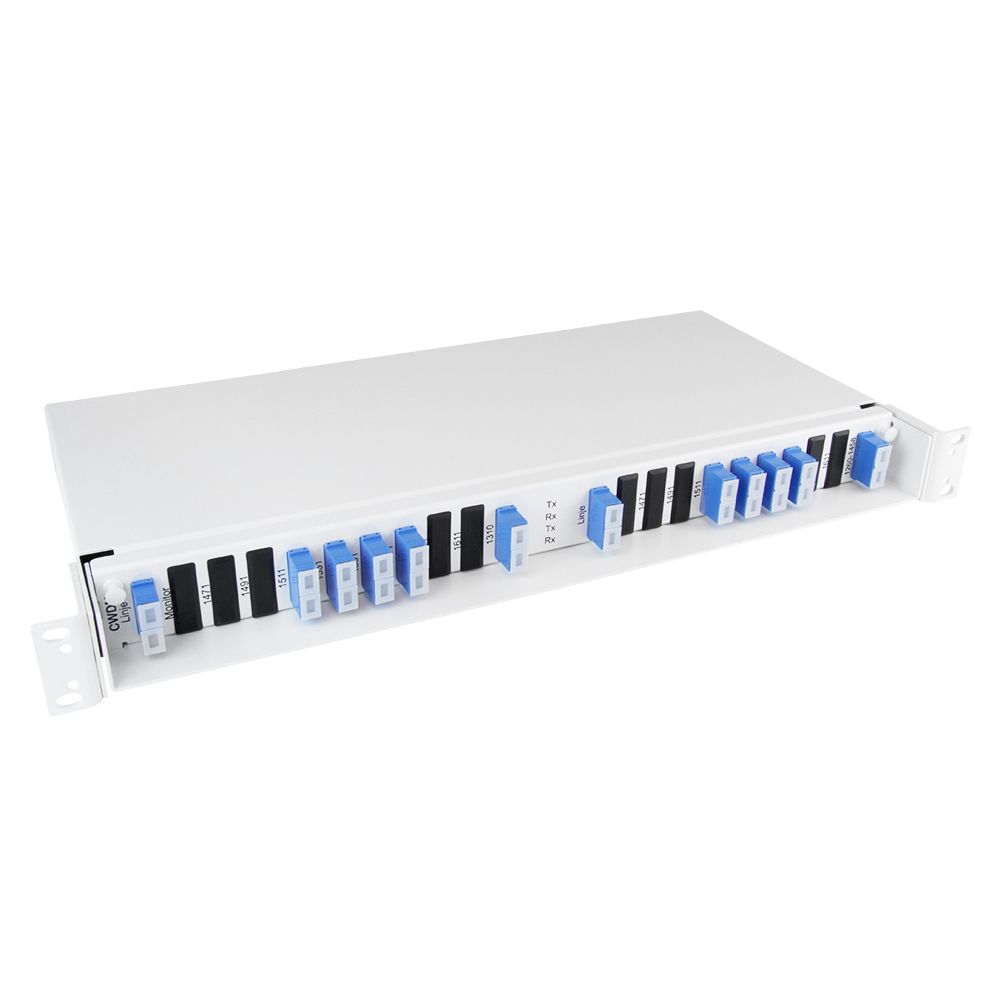 2x 4+2 channel CWDM, Fiber optic patch pane, SM, 2x Upgrade