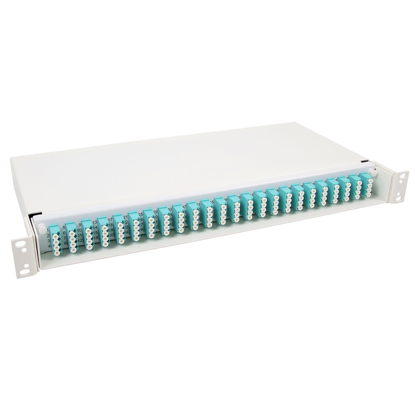 24 fiber MPO to LC Breakout Fiber Patch Panel, OM3, A2