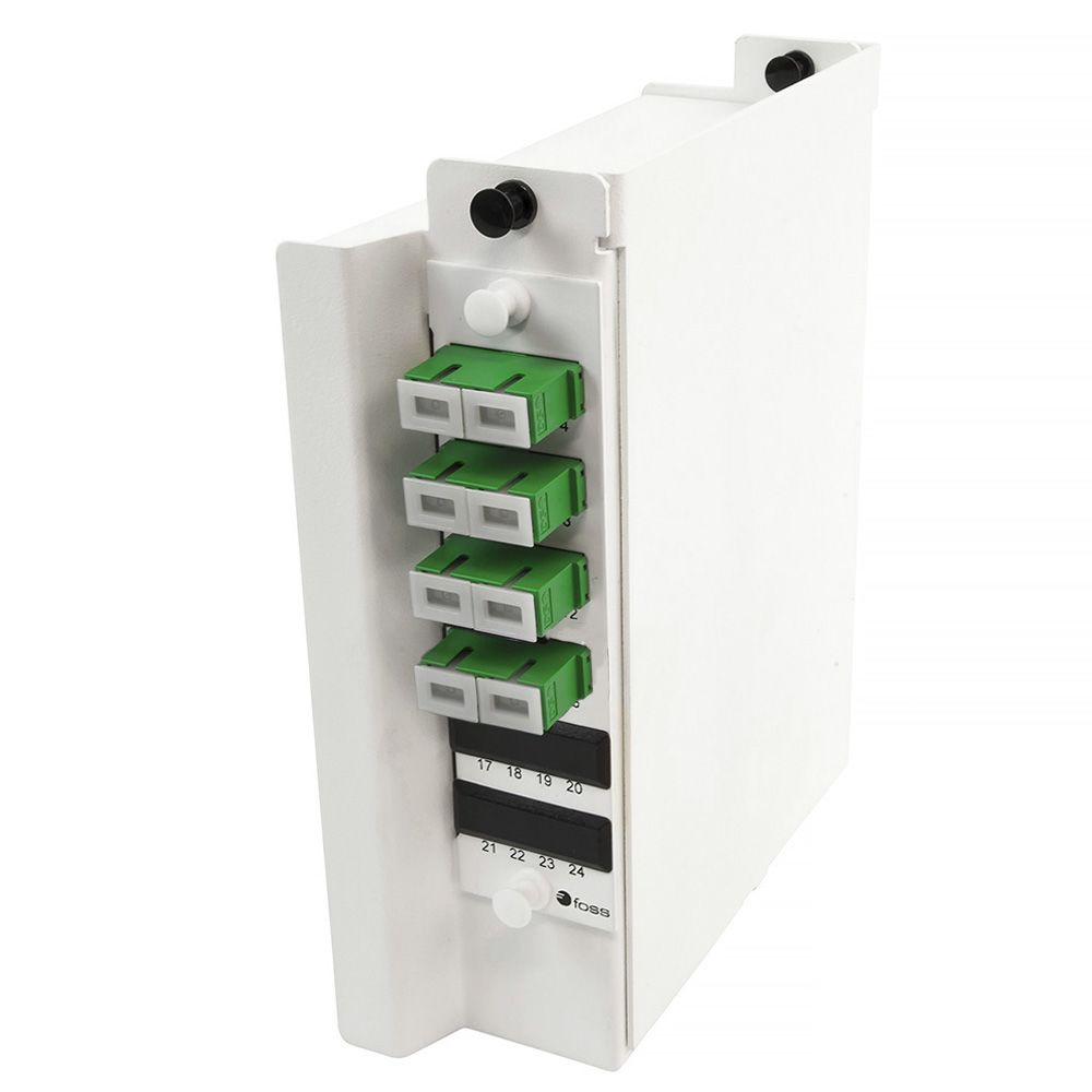 Wall box DIN, 8 SC/APC, 9/OS2, AXAI