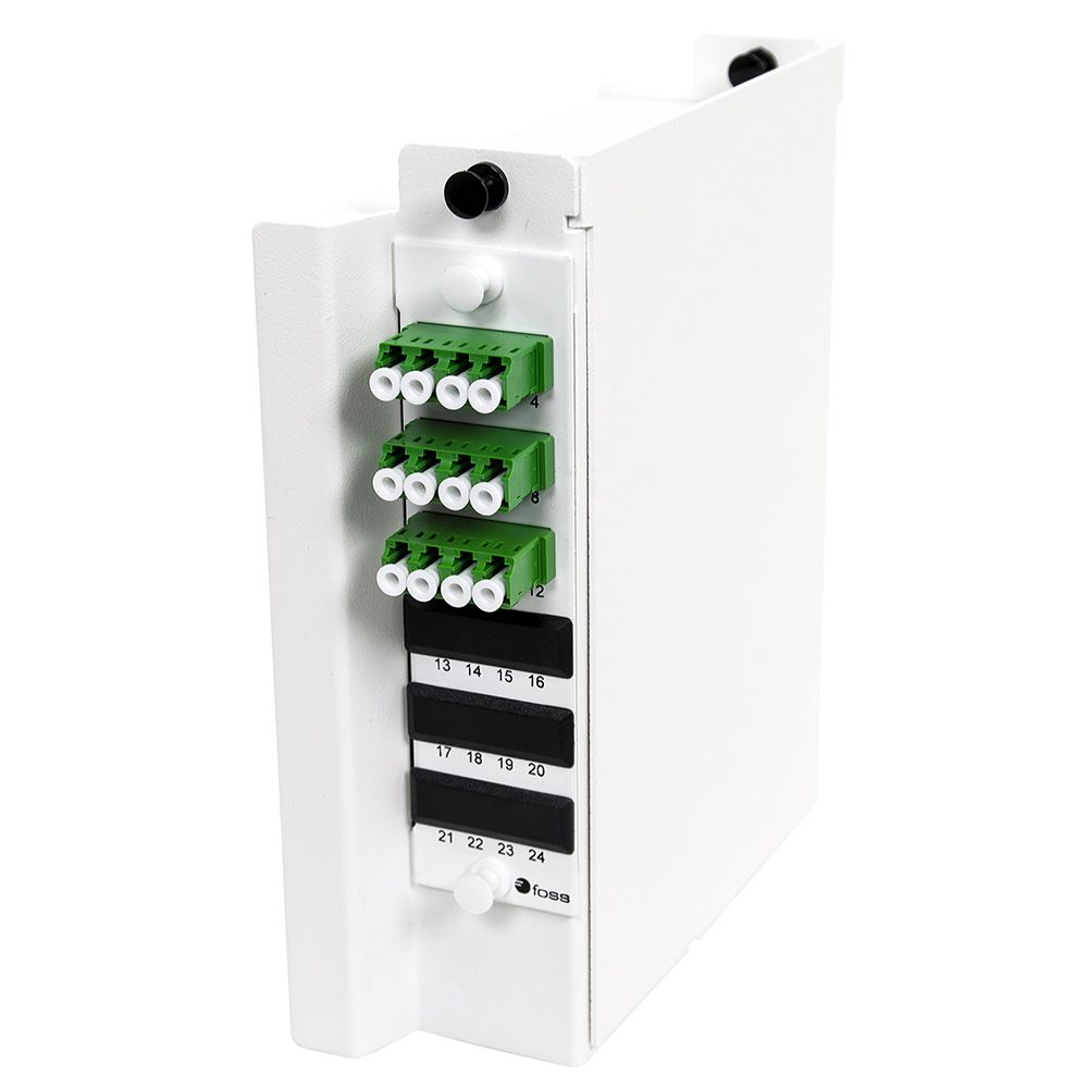 Wall box DIN, 12 LC/APC, 9/OS2, QXXI