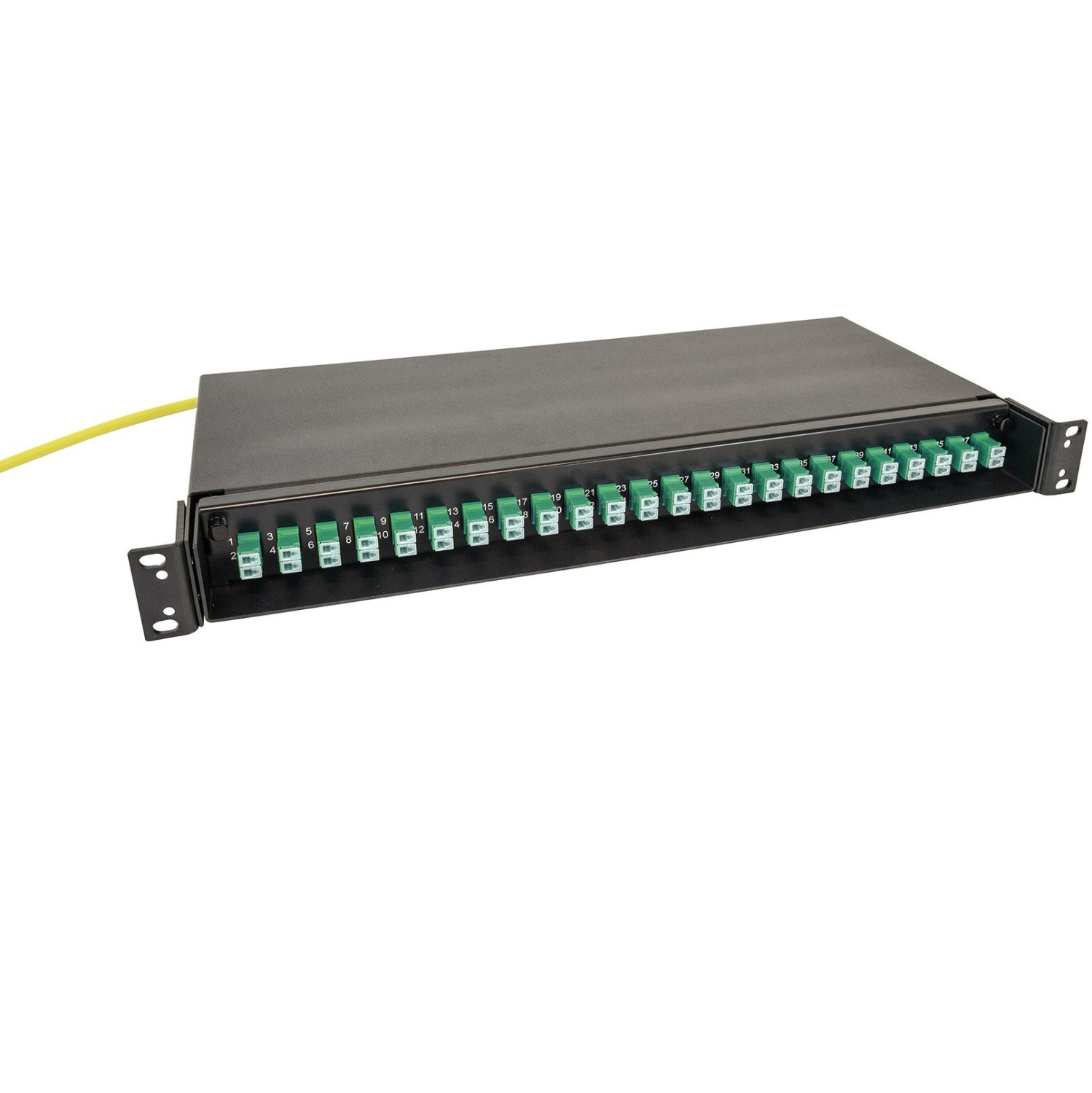 Panel FP65 PRO black, 48 LC/APC, 9/125, QXXI Slim