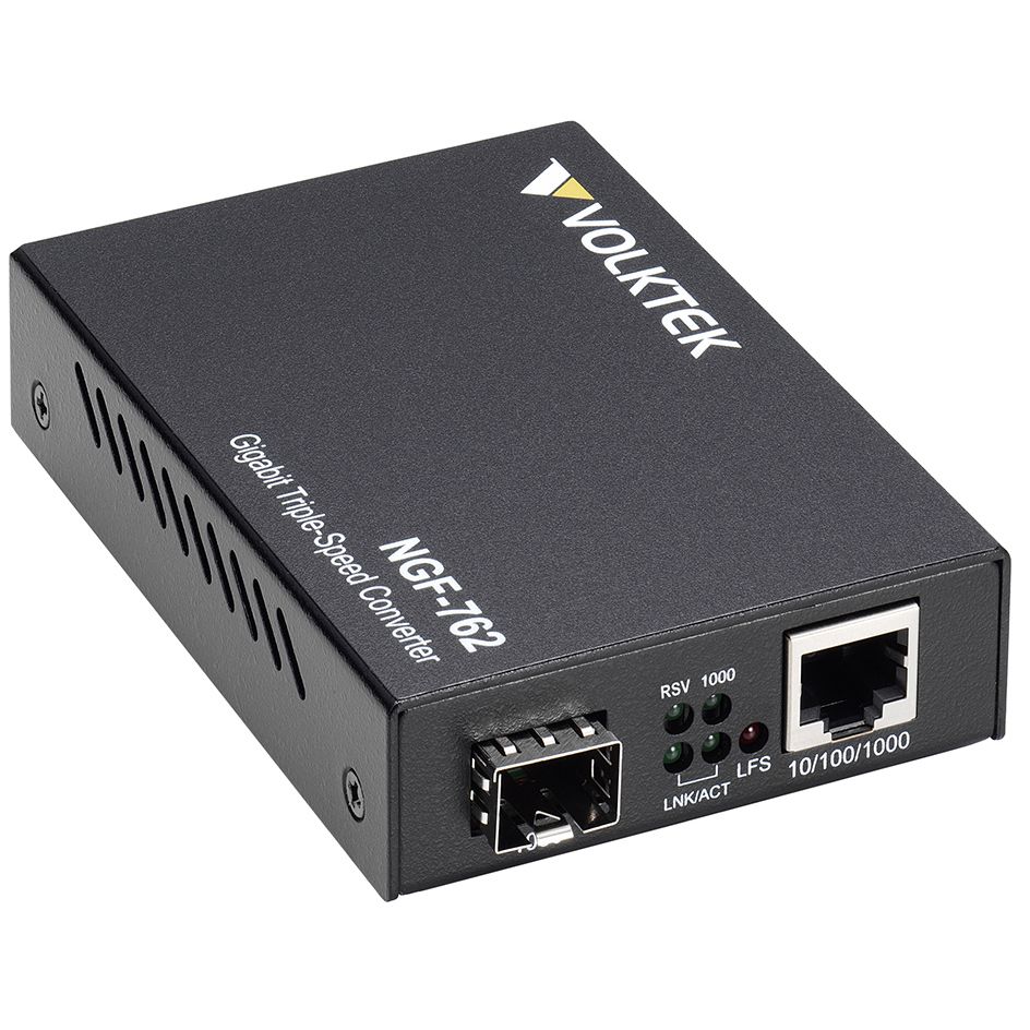 10/100/1000Base-T to SFP, 12 VDC