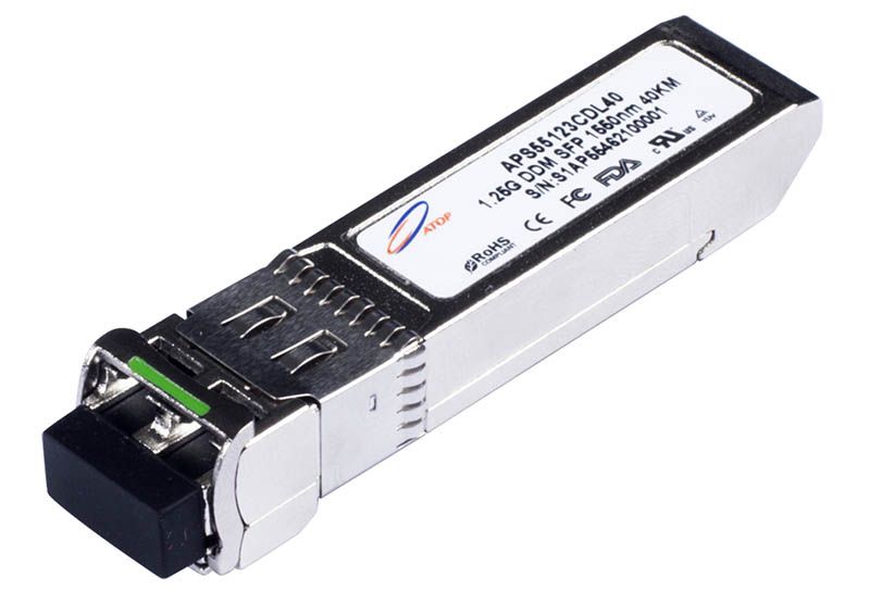 SFP, 1.25 Gbit/s, 1310 nm, SM, DDM, 20 km, AL