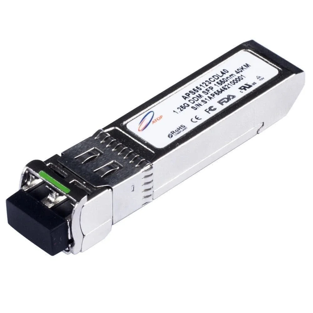 SFP, 1.25 Gbit/s, CWDM, SM, DDM, 80 km, 1491 nm