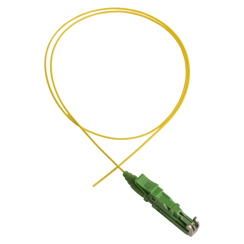 Pigtail, E2000/APC, 9/OS2/900, 1.5 m, yellow