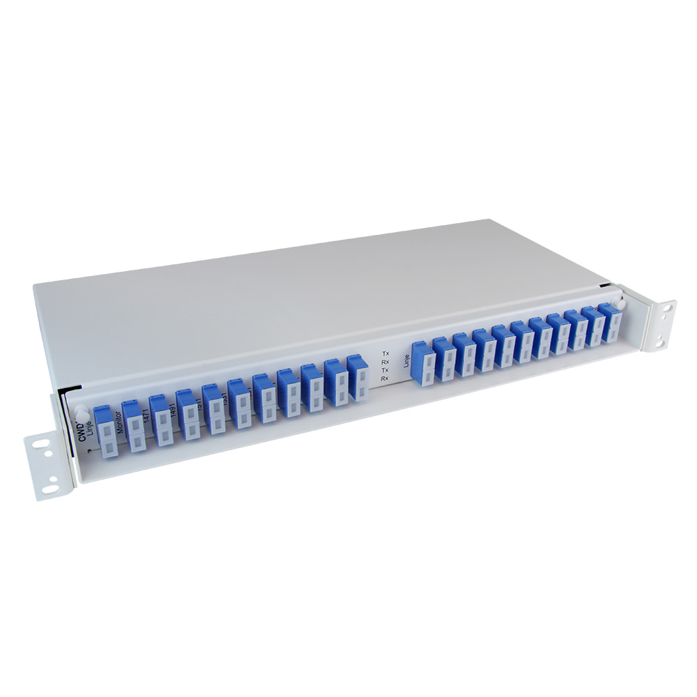 2 x 8+1 channel CWDM, 1471-1611/1310 + Monitor port, SC/PC