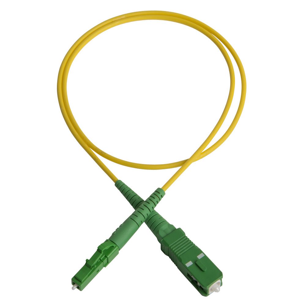 Patch cord, SC/APC-LC/APC, 9/OS2/2000, yellow