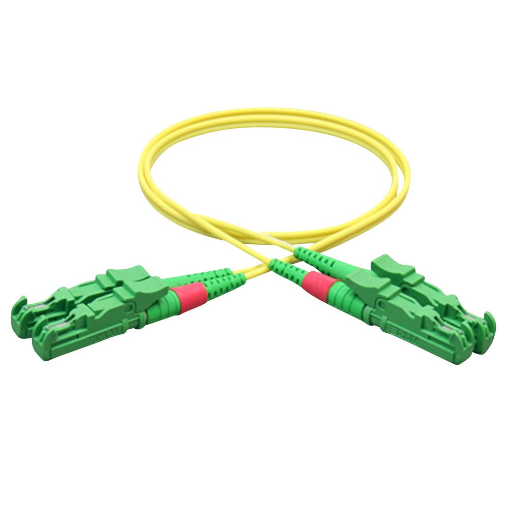 Duplex patch cord, E2000/APC-E2000/APC, 9/OS2/2000, yellow