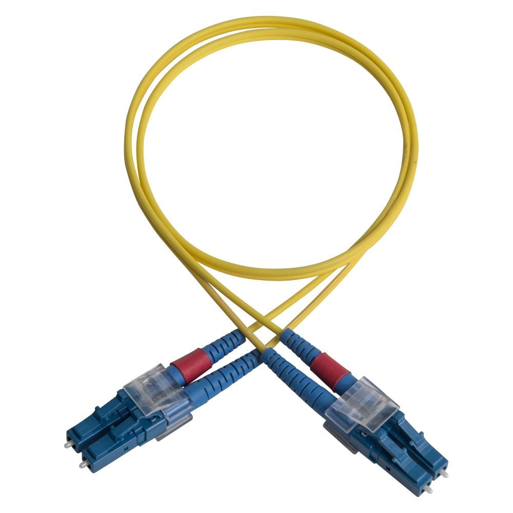 Duplex patch cord, LC/PC-LC/PC, 9/OS2/2000, yellow