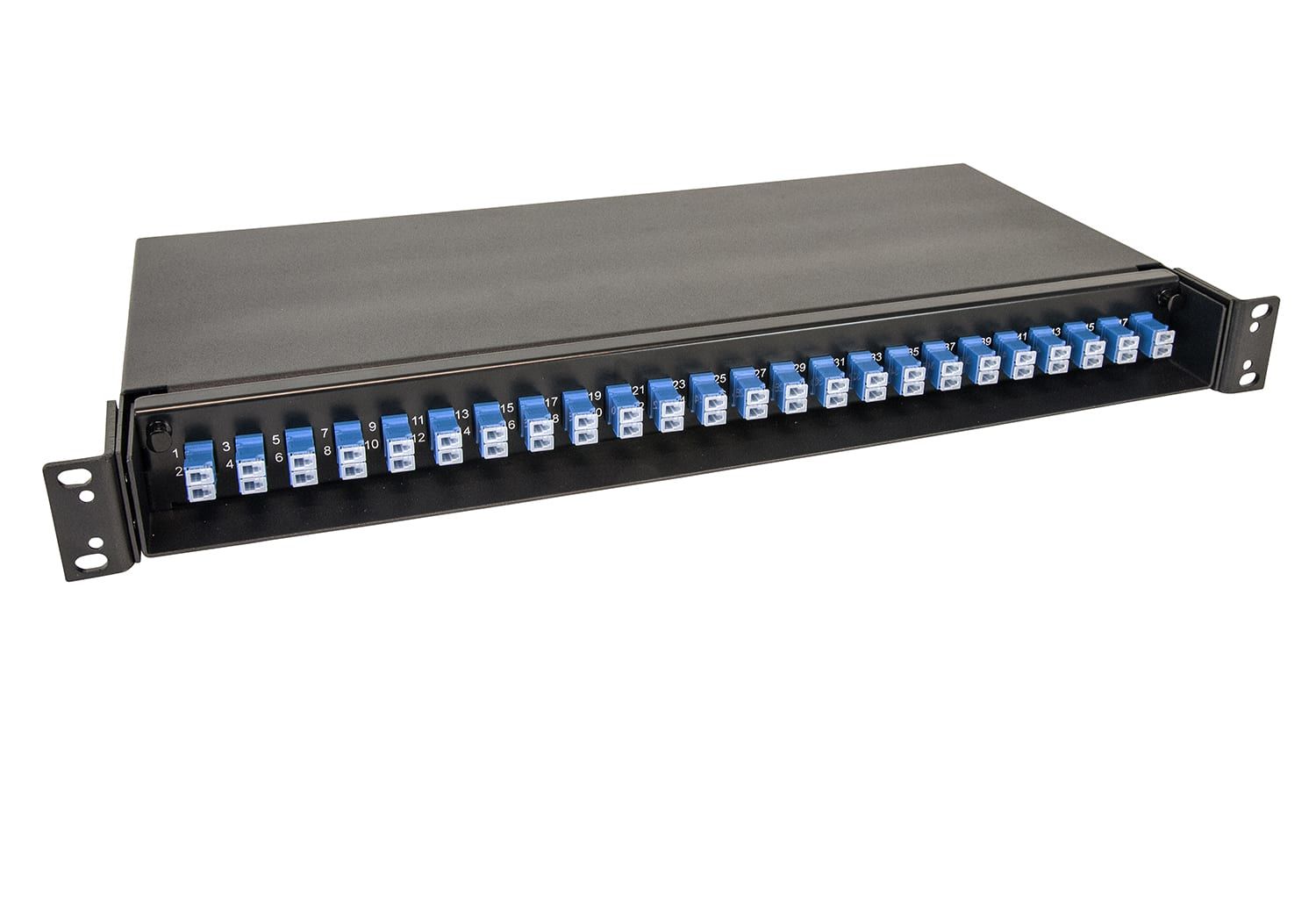 Panel FP65 PRO black, LC/PC, pigtails, 9/OS2