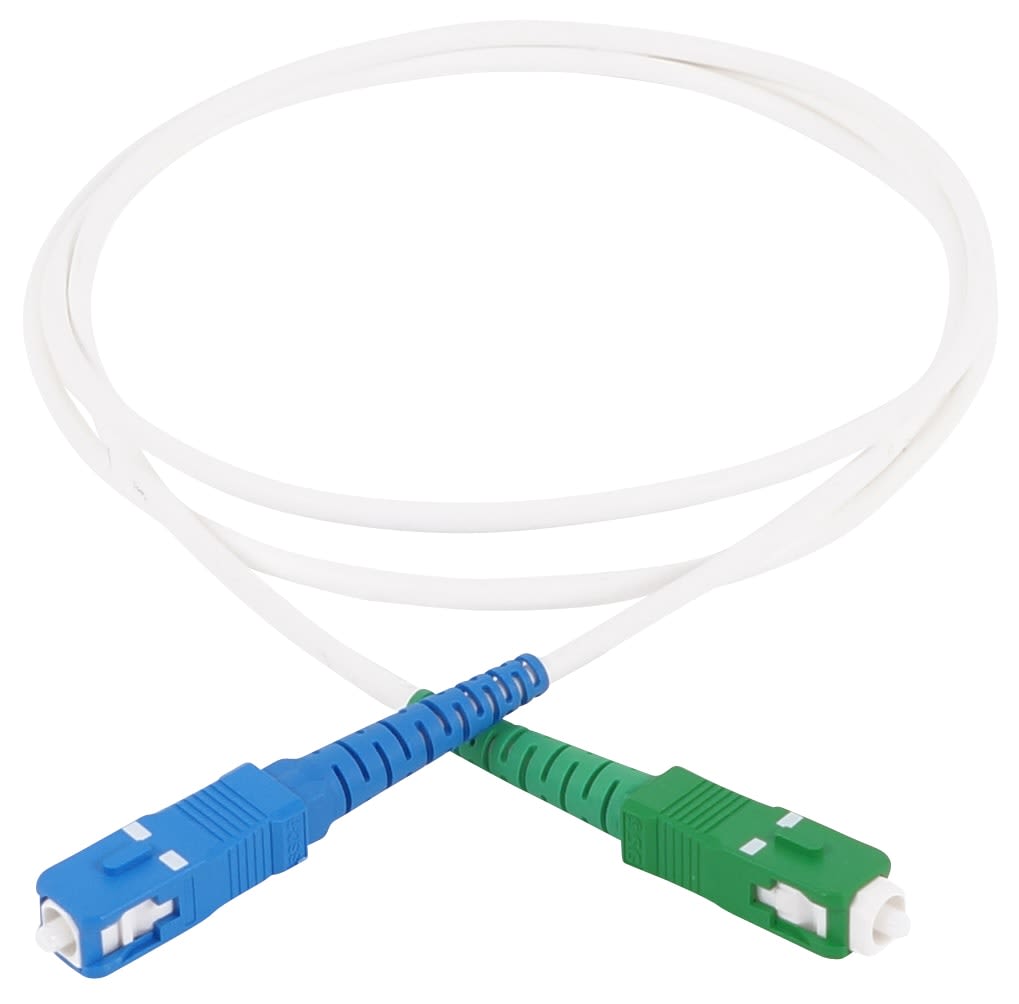 Subscriber patch cord, SC/PC-SC/APC, 9/OS2/2800