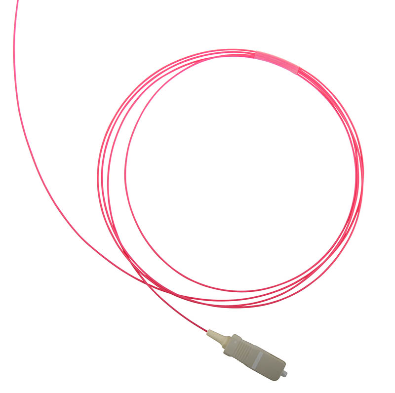 SC, Fiber optic Pigtail, 50/OM4/900, 1.5 m, violet