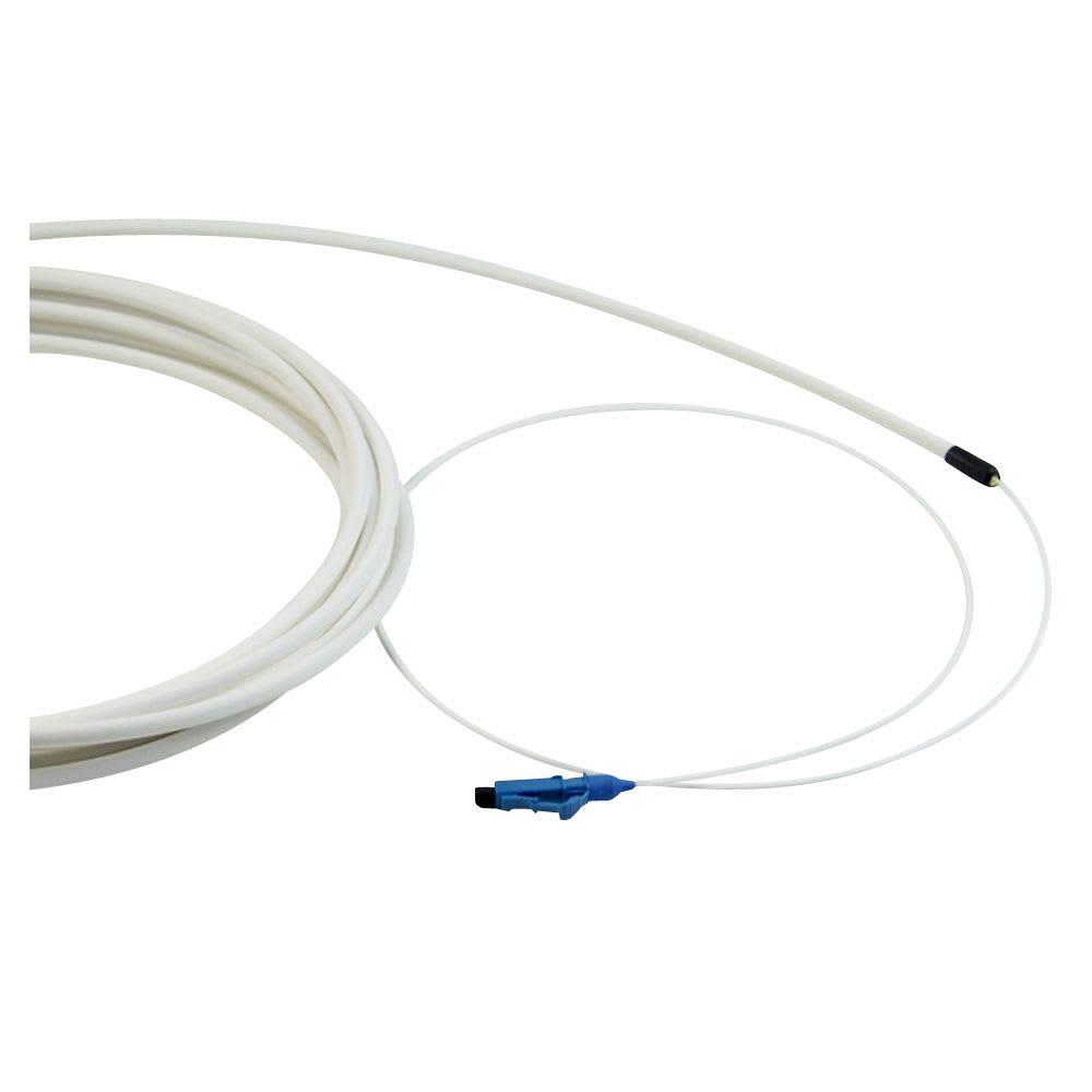 Subscriber cable, 2xLC/PC, 9/OS2/4500, 0.9 mm fan-out, white