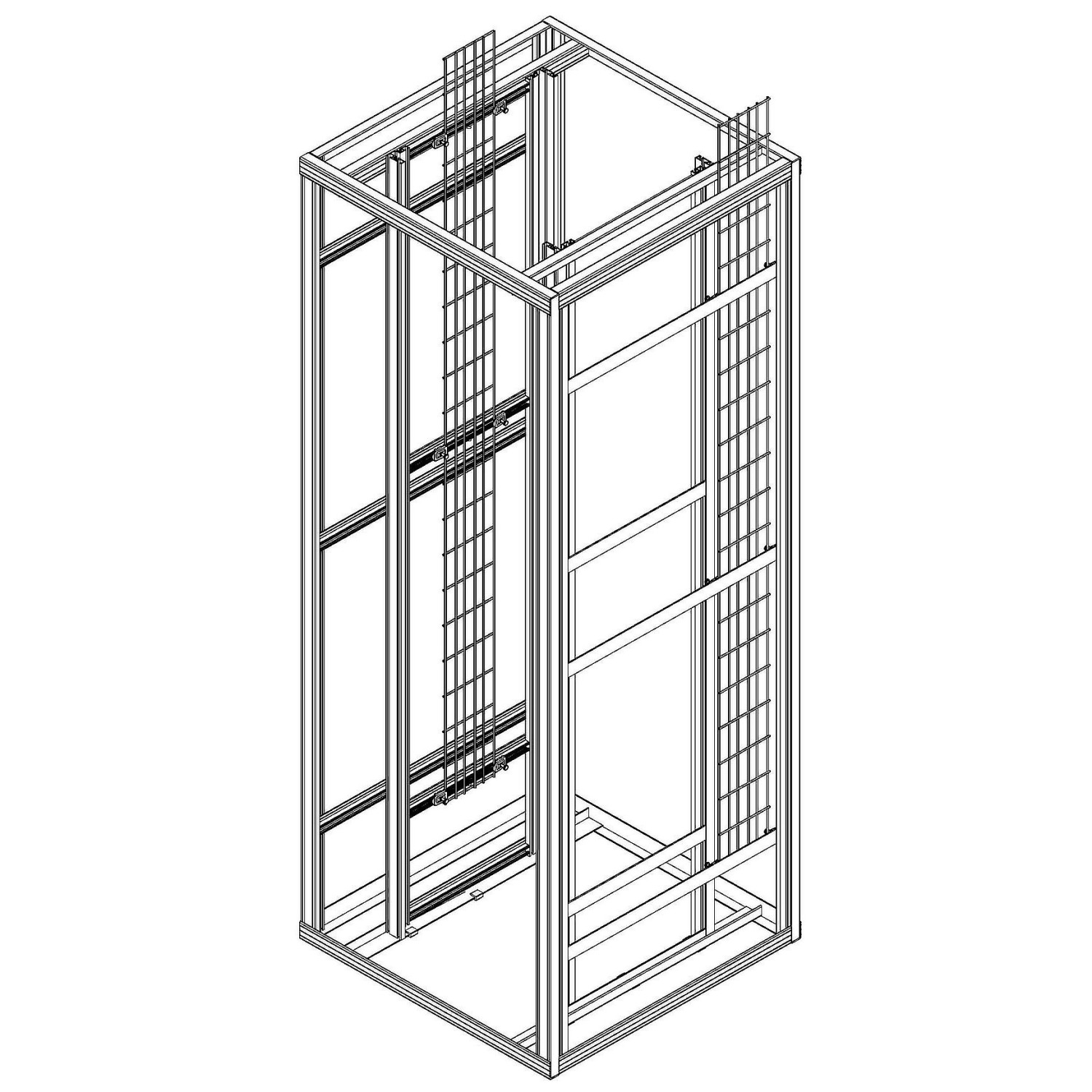 Flexi Rack 19"/ETSI, B800xH2740xD800, self sup duo