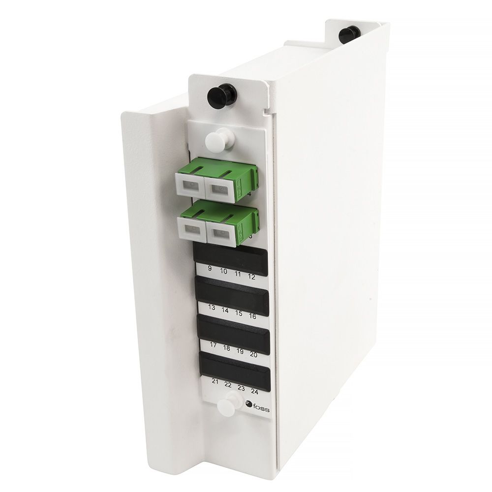 Wall box DIN, 4 SC/APC, 9/OS2, AXAI