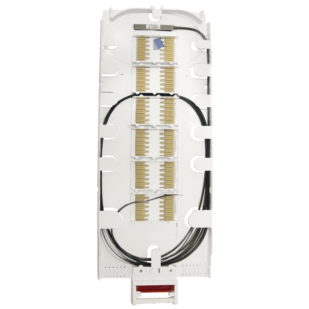 Fiber optic splitters installed FOSC cassettes, D5/72, 1:2, 9/125/250, 30:70, FBT, HS