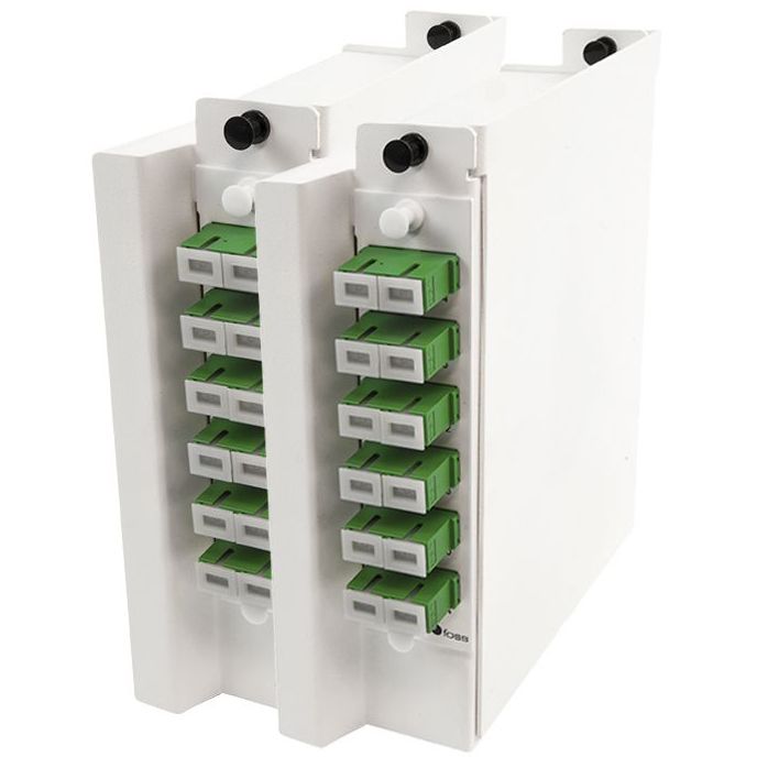 Wall box DIN, 24 SC/APC, 9/OS2, QXXI