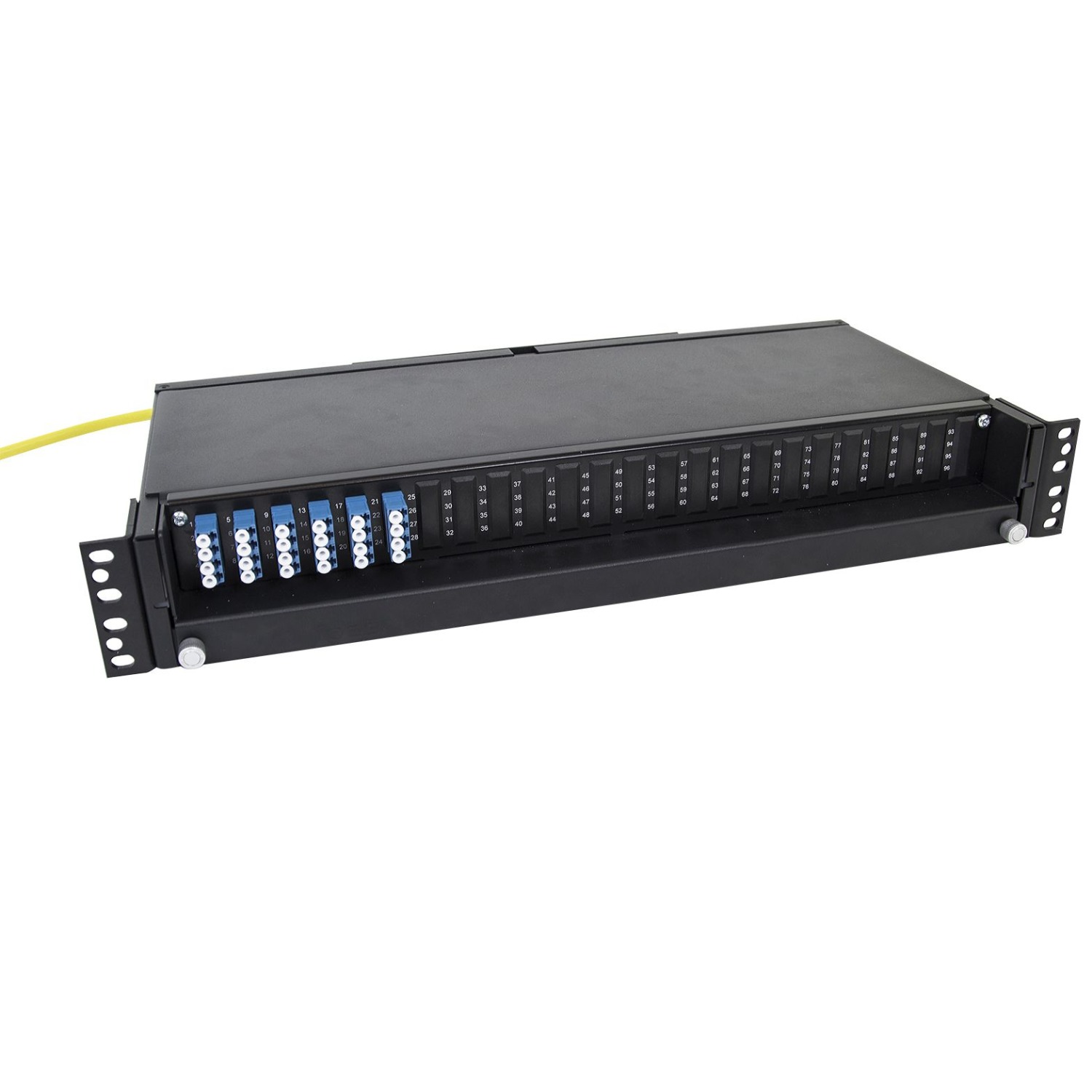 Panel FP75 PRO svart, 24 LC/PC, 9/125, QXXI Compact