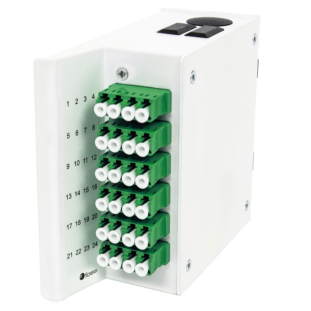 Wall box DIN MINI, LC/APC, adapter, SM