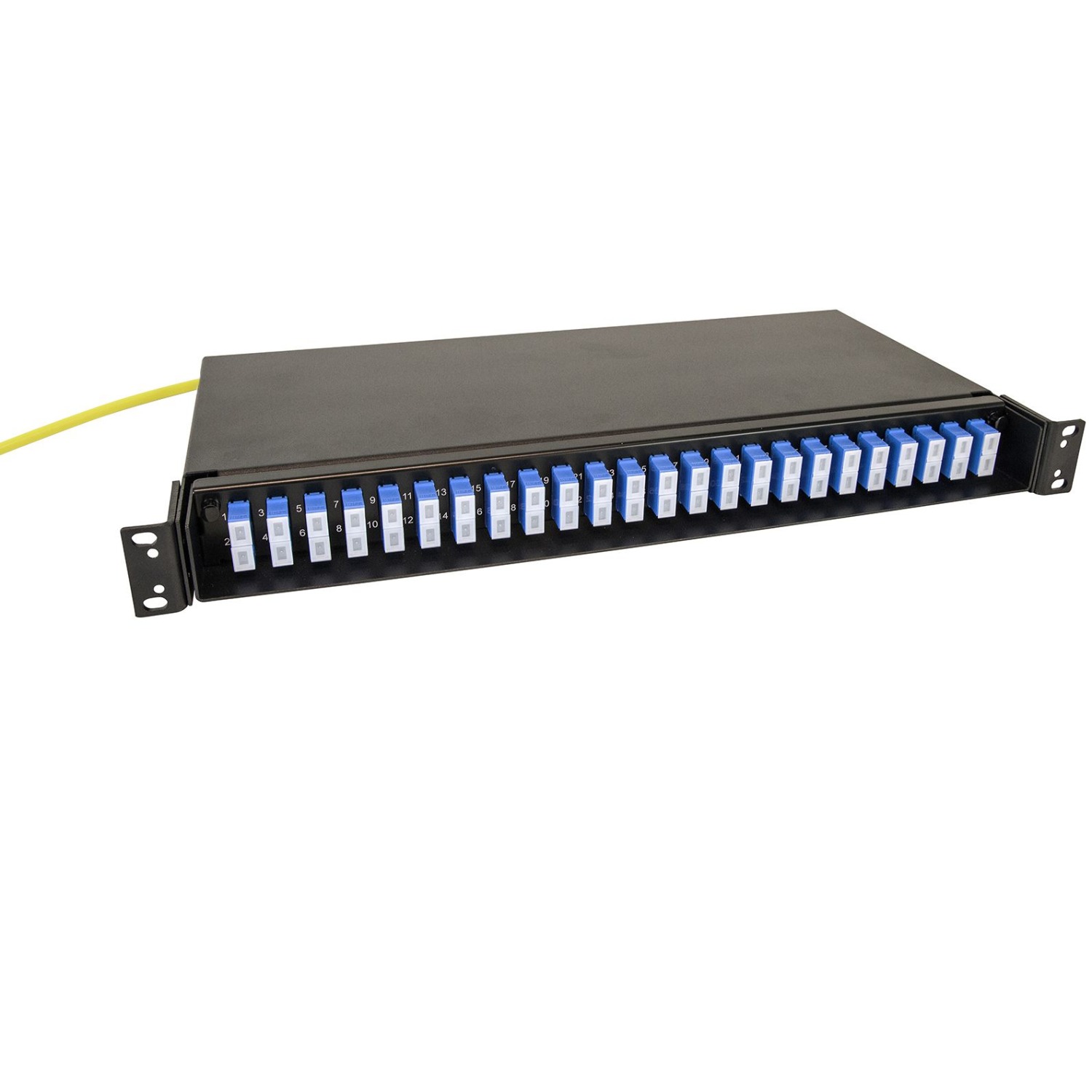 Panel FP65 PRO blackv, 48 SC/PC, 9/125, QXXI Slim