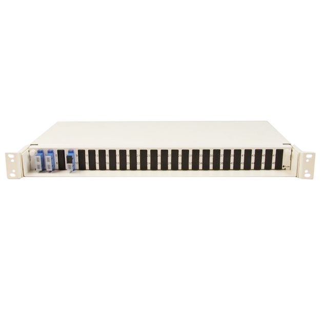 1:4 Fiber optic splitter in Patch Panel with SC/PC connectors