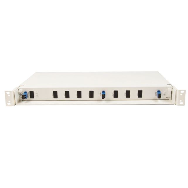 1 x WDM, 1310/1550 wide band in fiber optic Patch Panel with SC/PC connectors