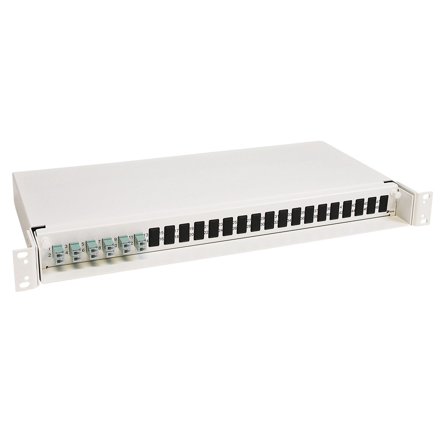 12 fiber MPO to LC Breakout Fiber Patch Panel, OM3, A