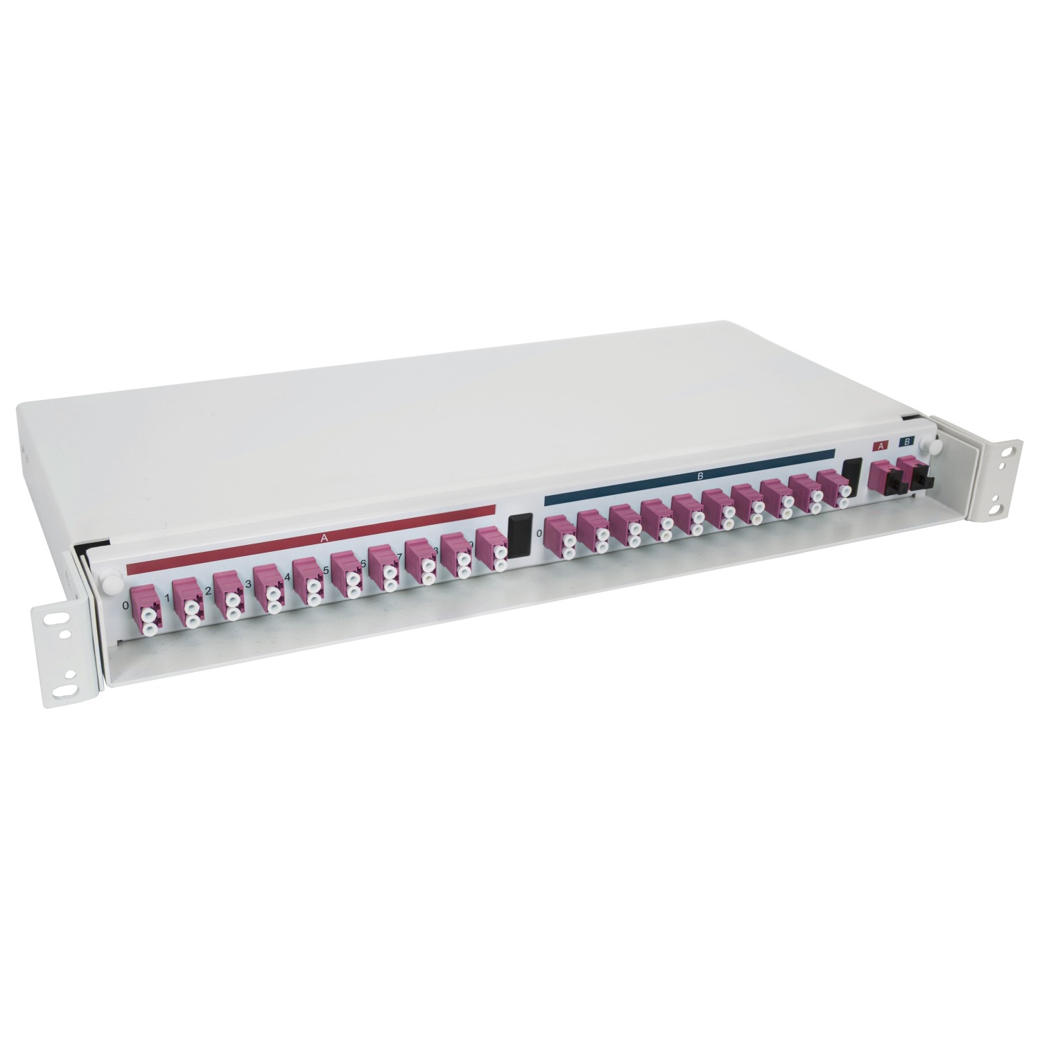 40 fiber MPO to LC Breakout Fiber Patch Panel, OM4, A